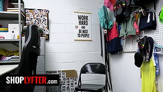 Shoplyfter - cute red haired teenager caught stealing underwear will need to do whatever lp officer requests