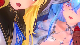 Wuthering Waves - Phoebe and Shorekeeper Hardcore Sex - 3D Hentai Animation