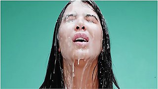 Pinay Cumflation - Brown Asian Girl Lady Dee Monster Cock Dp Creampie Belly Fetish Bukkake