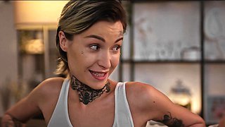 Tomboy Lesbians Futa Sexfight - Wrestling Prison Tattoo