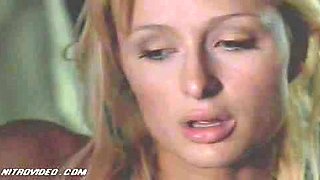 Slutty Paris Hilton Getting Horny With Black Guy In The Car