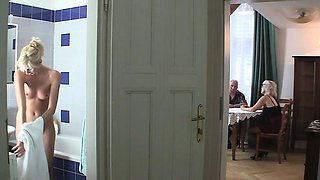 Her shaved pussy gets licked and fucked