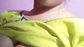 Tamil mom milking for son