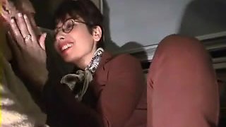 European MILF slut enjoys sexy fun on the train