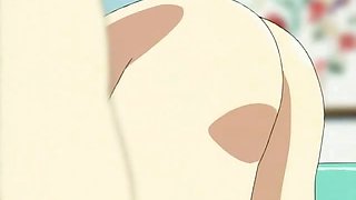 Flirty hentai honeys getting slits fingered and fucked by a