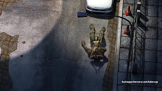 Hulk smashes a tight wet pussy