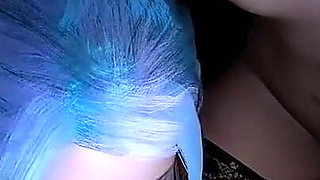 Two girls with brightly colored hair double blowjob : 3D Porn
