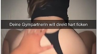 I Let My Gym Buddy Fuck Me! Snapchat Doggystyle German
