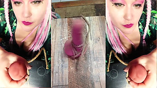 Tied up Cock and Balls JOI with Ball Punching