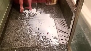 Japanese Maid Enemaing A Liter Of Milk