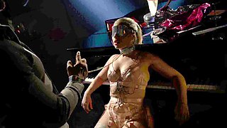 Blond bombshell Anna in sultry lingerie craves rough doggy