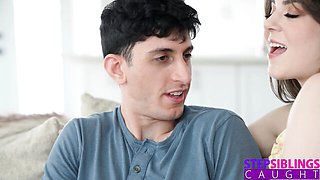 Step Siblings Caught featuring Megan Marx's cum shot action