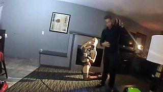 Hardcore BTS action with a blonde