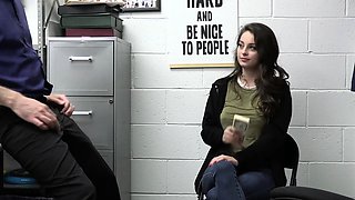 Pierced titted inked thief punish fucked