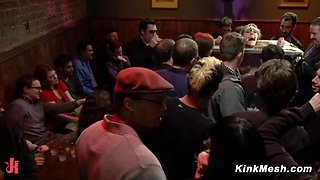 Lily LaBeau Blond hair babe Whore In Stocks