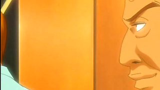 Busty hentai teacher gets fuck holes fingered