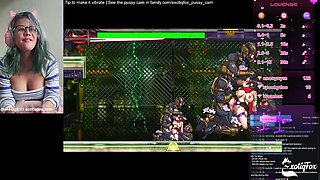 Horny Filipina Gamer Plays Hentai Game and Fingers Her Tight Pussy to OMG Orgasm Live