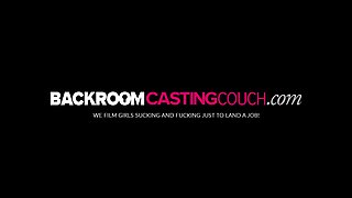 Newbie Gia ass fucked after blowjob on the casting couch