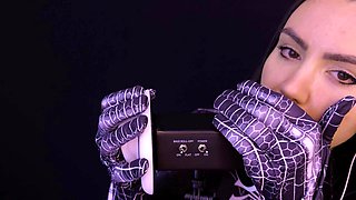 MandySweets Spider Girl Cosplay ASMR Ear Licking