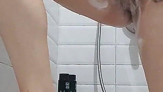 Hairy Pussy Shaving and Washing