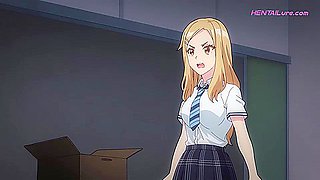 Classmate Dominates Adam on the Wooden Floor and Turns a Sudden Fall Into Rough College Sex
