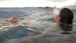 Ashlynn Taylor's Still Wet Pussy After Ocean Dip: Amateur & Hairy Latina in Shower with Tattoos & Piercings POV