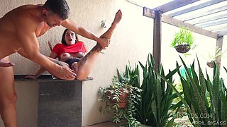 Passionate brazilian enjoys intense anal with big dick hardcore