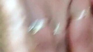 Brunette Masturbates Her Pussy in the Bathroom