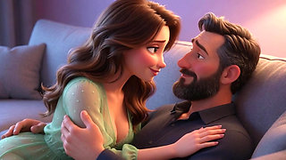 Beautiful neighbor's passionate touch helps married man rediscover desire saving his failing marriage (AI generated)