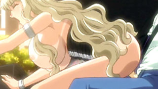 Bigboobs Japanese hentai hot riding cock in the car