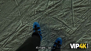 VIP4K. Funky Town got caught at a public skating rink and got fucked