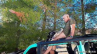 Zoey Uso, Valentine Vixen And Mick Blue In Cross Cuntry Cock Ride