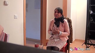 Aspiring secretary gets fucked for a new job