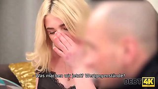 Debt4k. pretty lassie lures loan agent for insane sex
