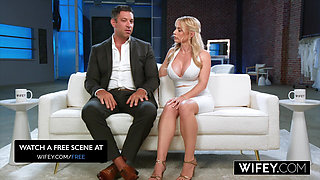 Wifey Bride Danielle Renae Gets Stretched Out in 5 BBC Gangbang While Hubby Watches