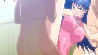 Hentai mom fucked naked in a hardcore gangbang