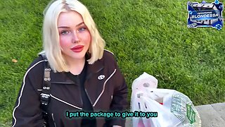 Help me cum!" cheeky blonde wants to fuck and creampie!