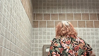 Big Beauty Nurse Vicki Dances and Strips in the Bathroom!