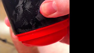 OMG, I couldn't stop milking my 23cm cock with a VIBRATING TOY until a powerful cum explosion