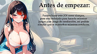 Spanish JOI. Drive (in a game) with one hand and with the other.