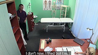 FakeHospital Nurse sucks dick for sperm sample