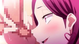 Hentai schoolgirls sharing meat pole in wild group sex