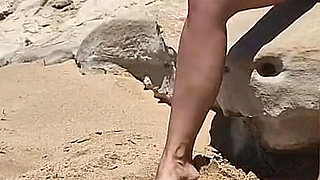 Stranger Approaches Naked Masturbating Woman and Helps Him with Handjob