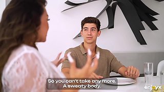 This Horny Colombian Stepmom Bounces Her Juicy Cunt On Young Cock Like A Nasty Bitch In Heat, Fucking It Raw Right On The Table With Brady Bud And La Paisita Oficial