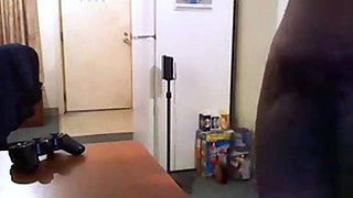 Big Black Cock Blows a Huge Load