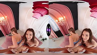 Watch Amalia and Simona in a steamy POV threesome as they satisfy each other's deepest desires