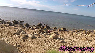 Strangers Caught My Wife Touching and Fucking My Big Cock on a Nude Beach