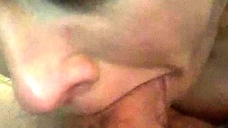 Blowjob cumshot whore gargles pov bukkake fetish cum