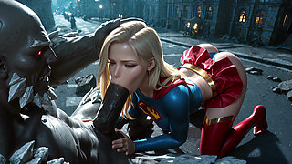 Heroine's Sacrifice - Saving the City with Her Tight Pussy - 3D Ai Generated