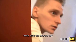 Debt4k. fellow fucked wifey letting debt collector drill her tight fuckholes